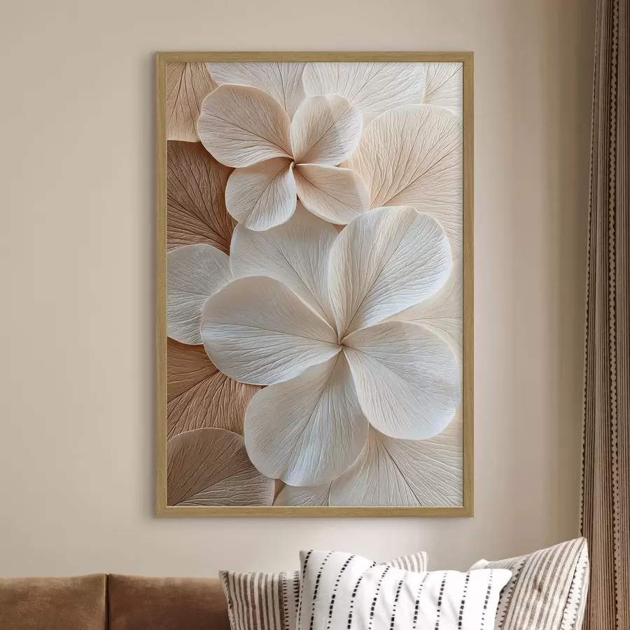 Papier peint Pétales de fleurs abstraits f50857