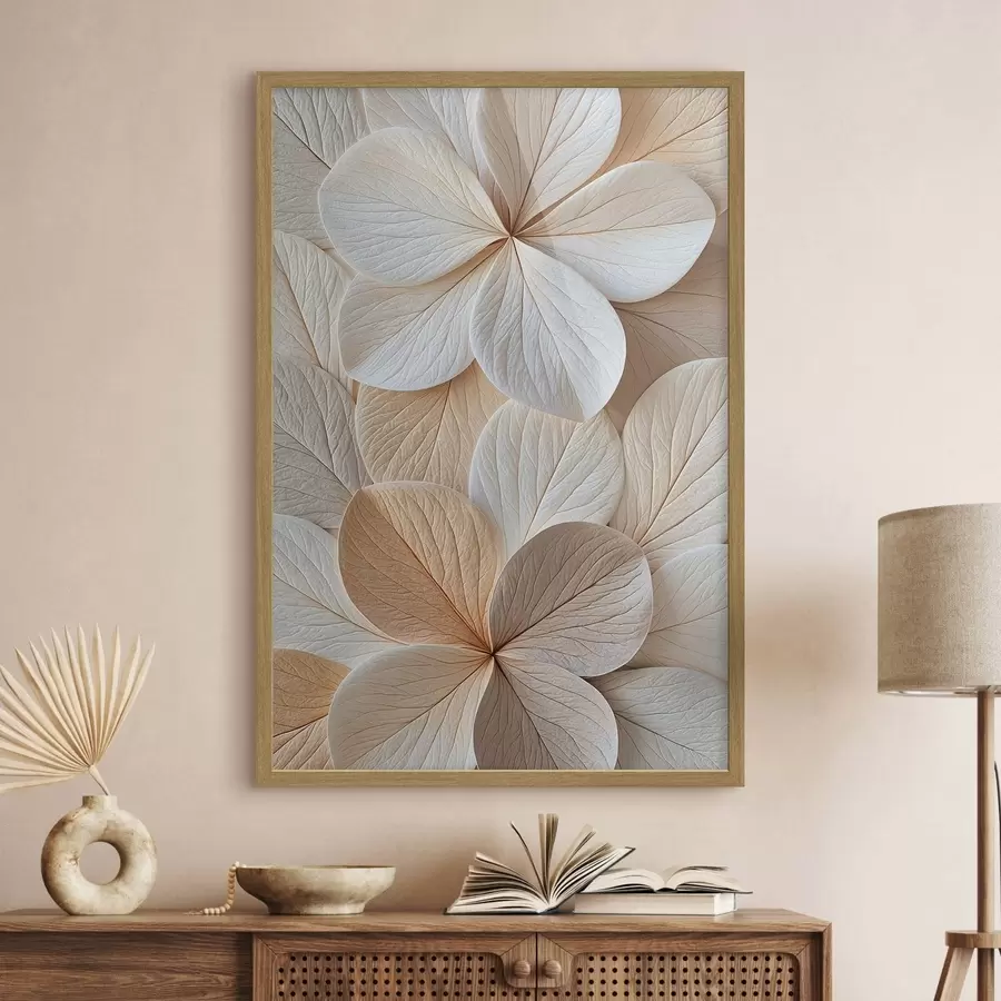 Papier peint Pétales de fleurs abstraits f50858