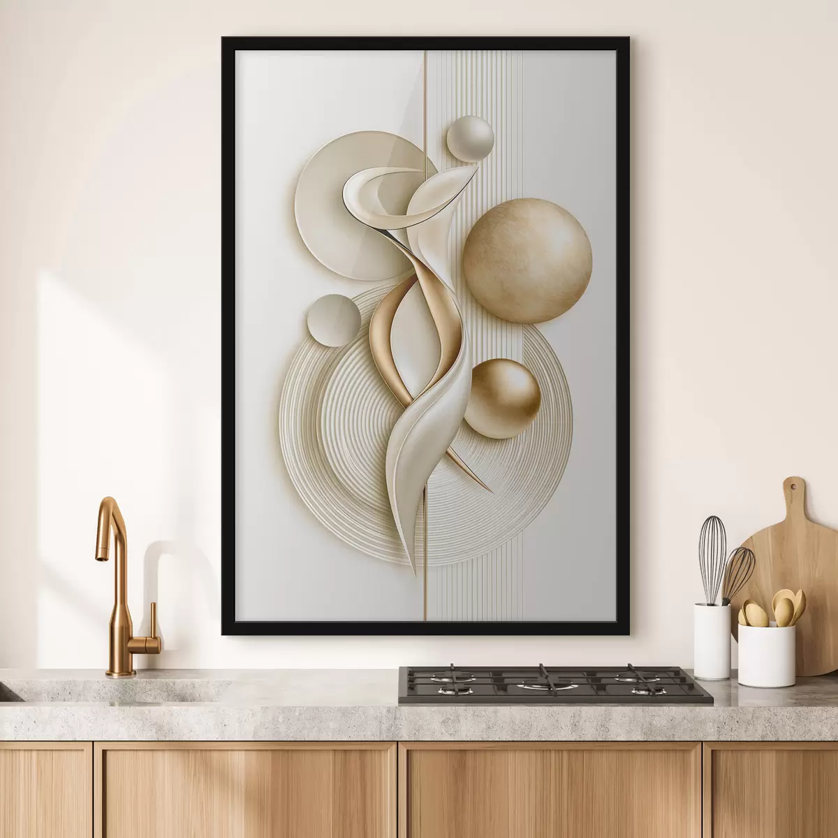 Poster Figure abstraite avec des boules f50860
