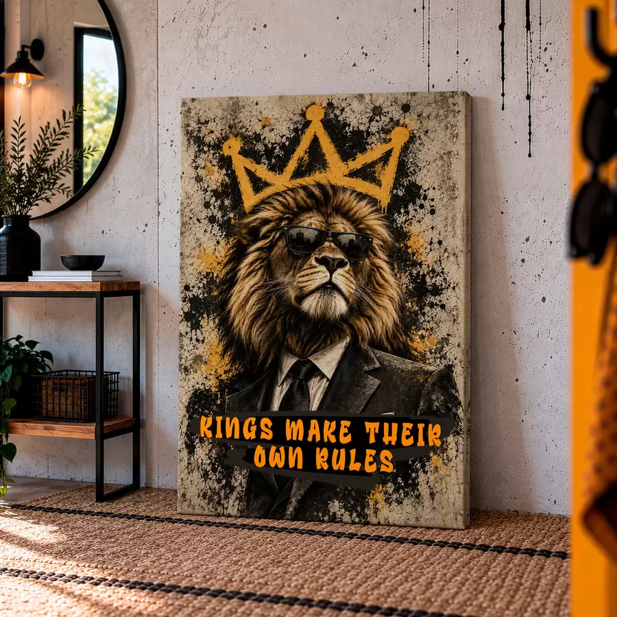 Tableau Le roi de ses propres règles s50643