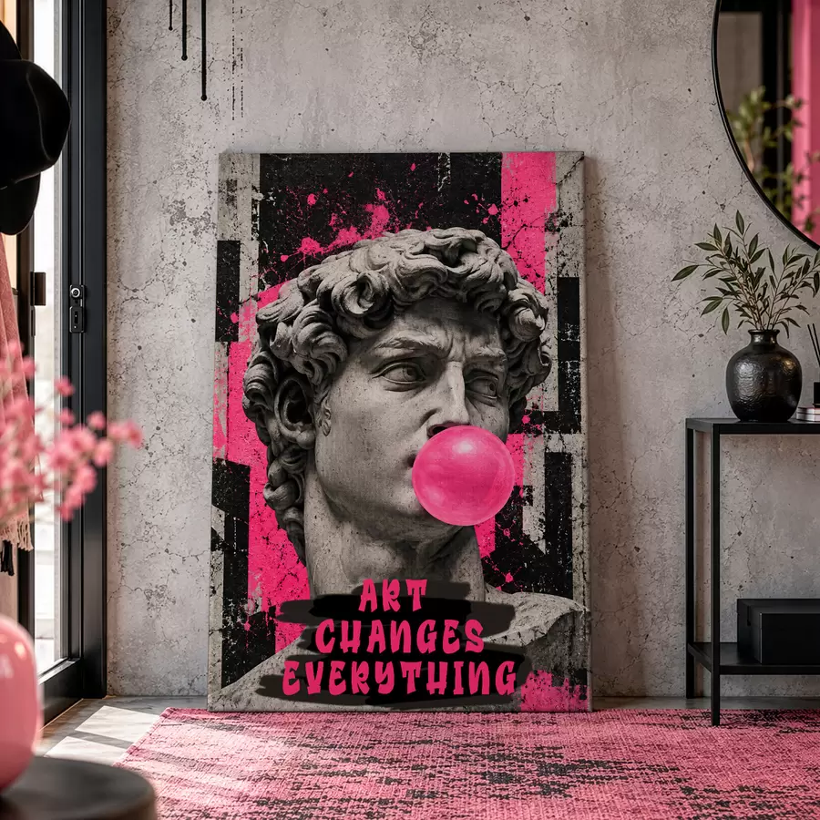 Tableau L'art change tout s50645