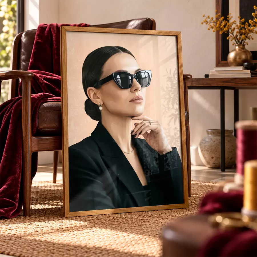 Papier peint Une femme au style raffiné f50604
