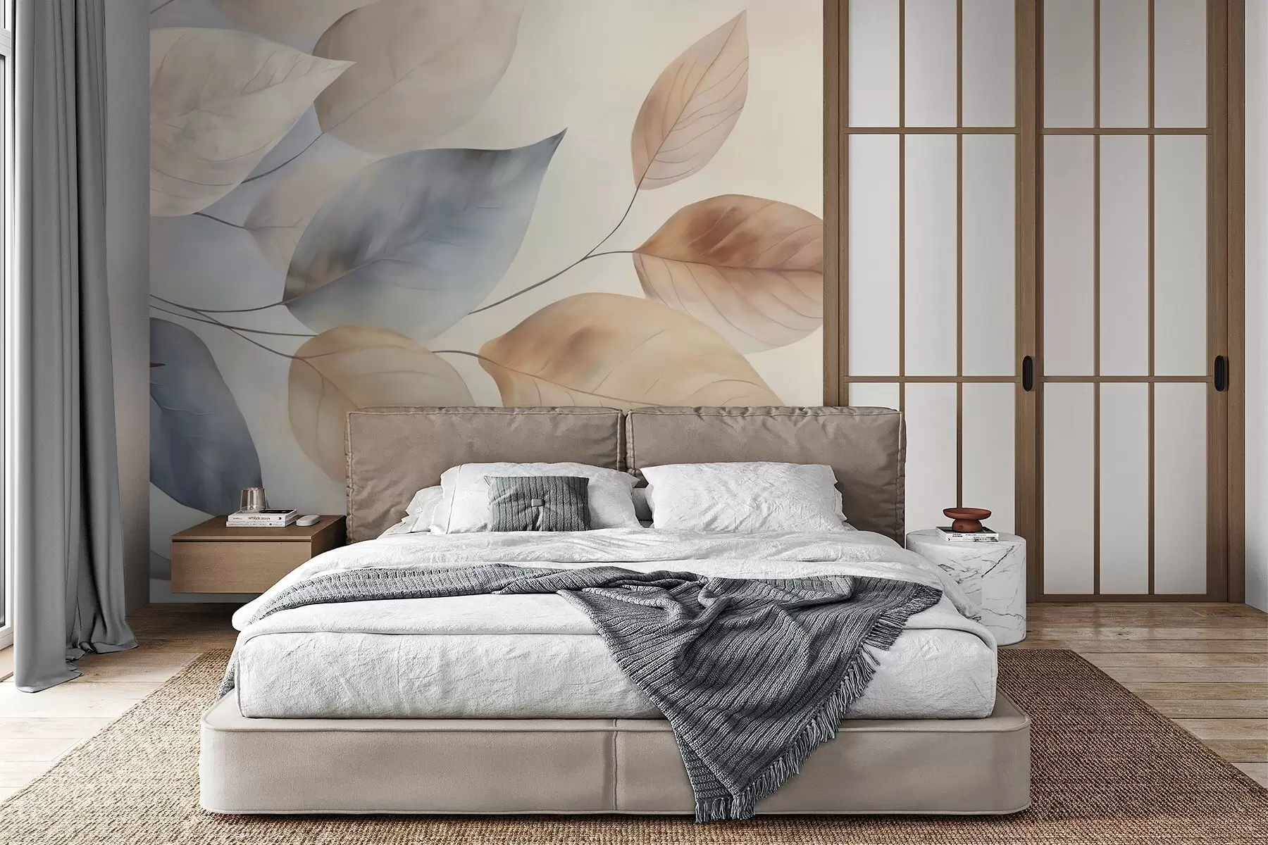 Papier peint Feuilles abstraites w05946