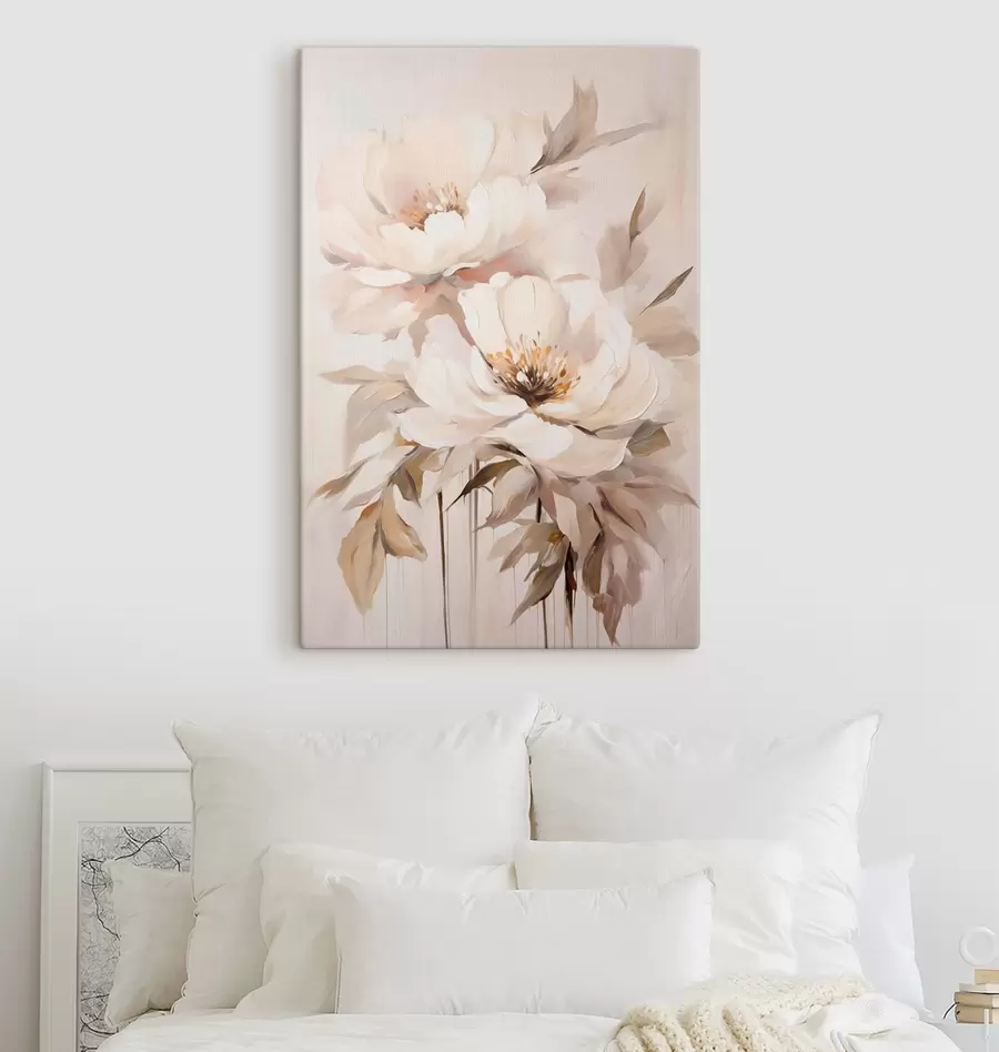 Tableau Une fleur gracieuse aux tons pastel s50911