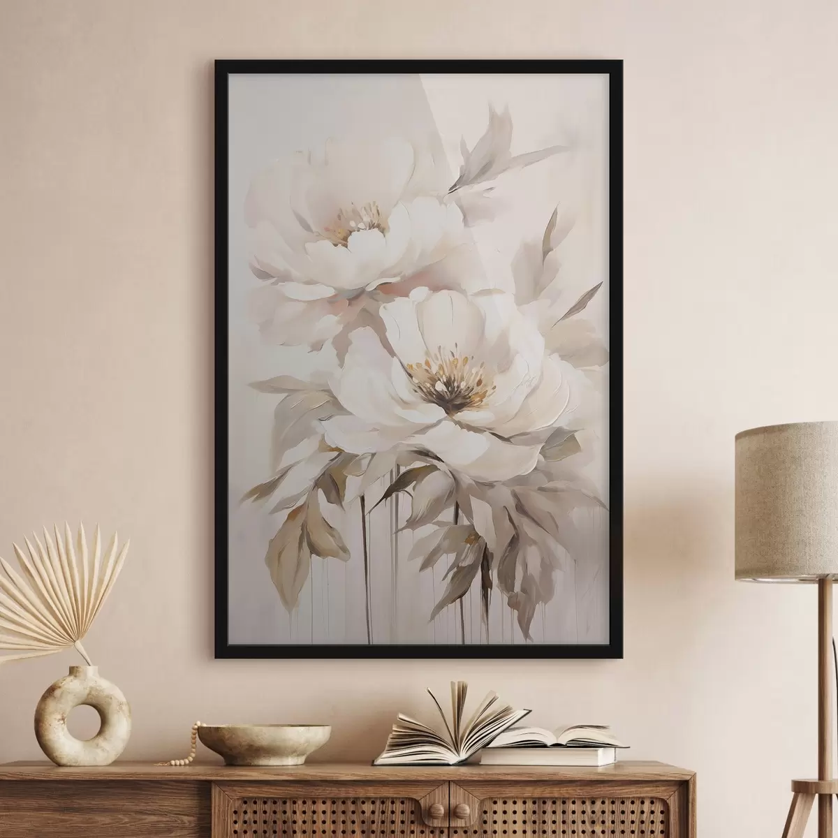 Poster Une fleur gracieuse aux tons pastel f50911
