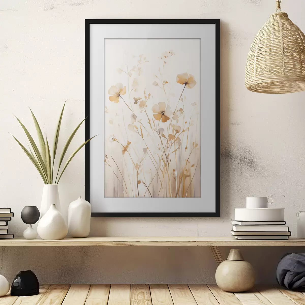 Poster La prairie capte la lumière f50920