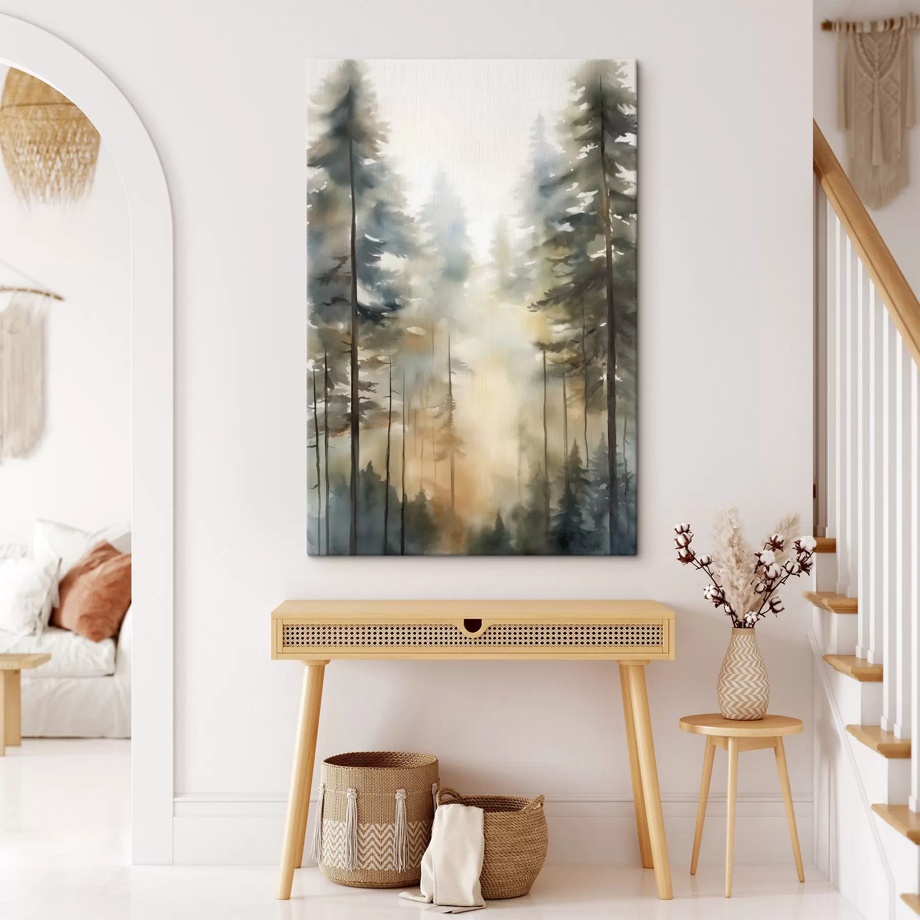 Tableau Forêt et rencontre s50948