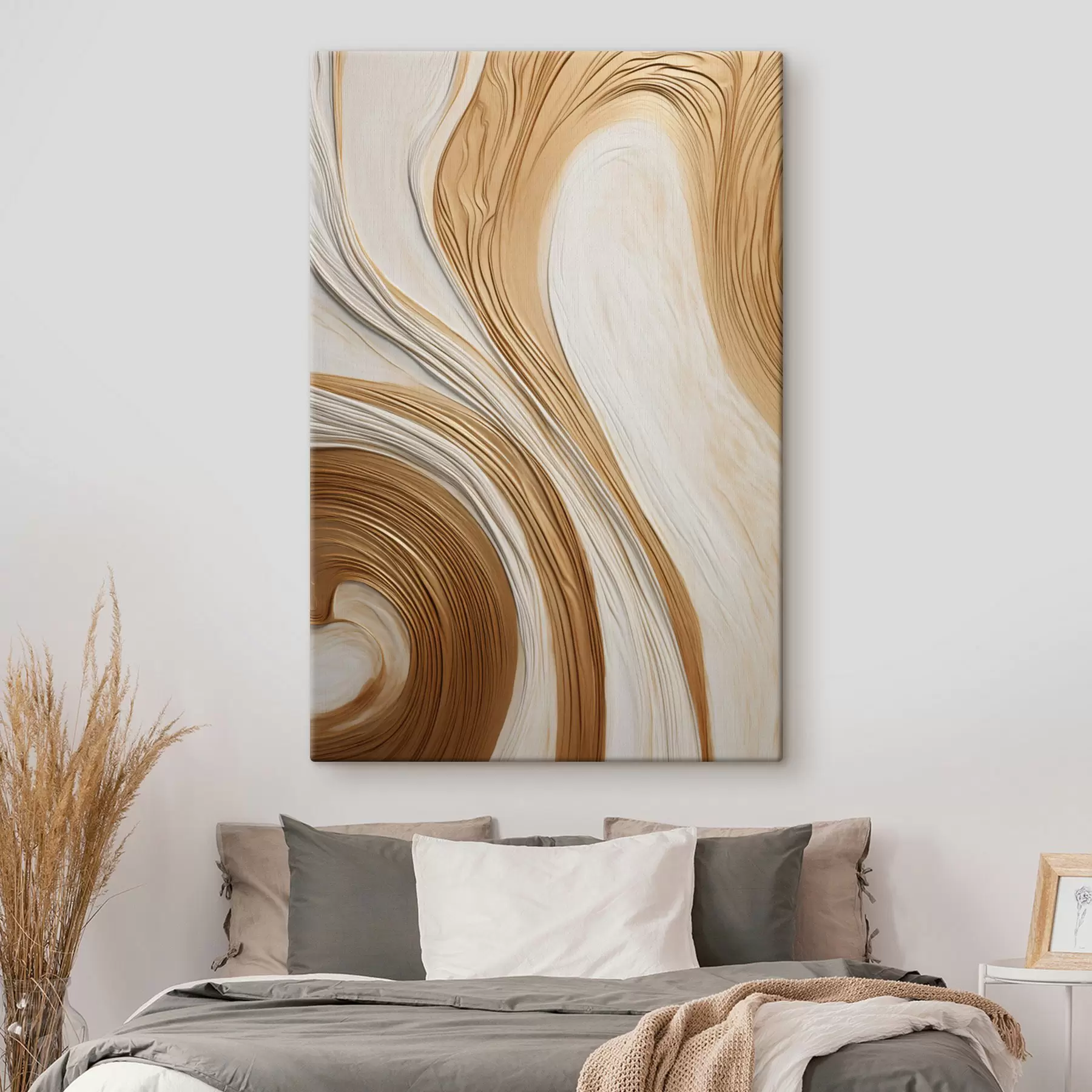 Tableau Lignes ambrées en mouvement s50961