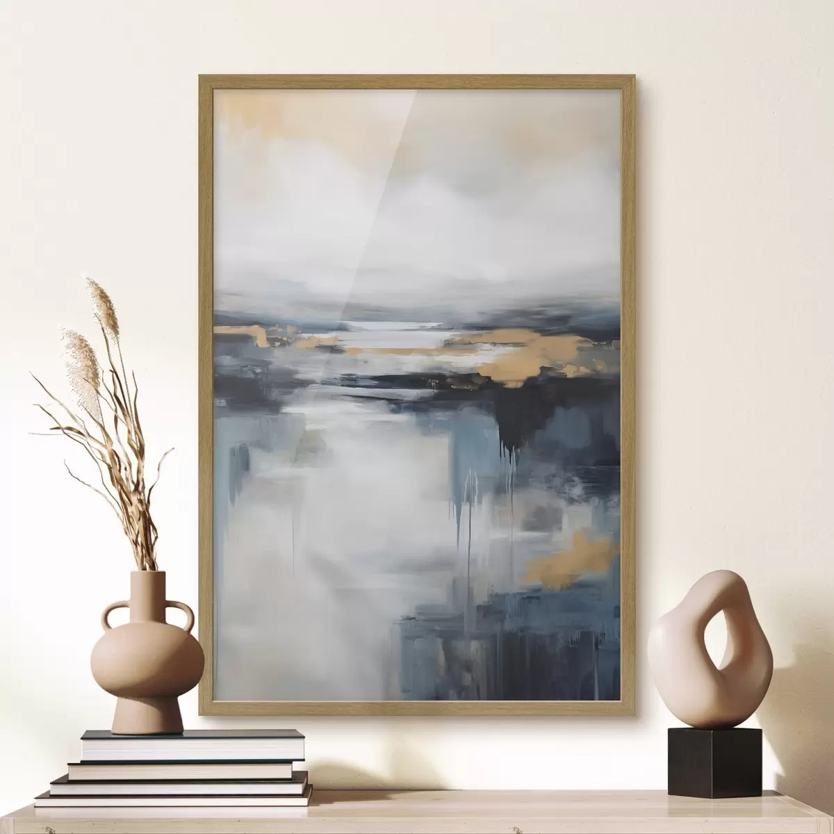 Poster Lointain jaune f50945