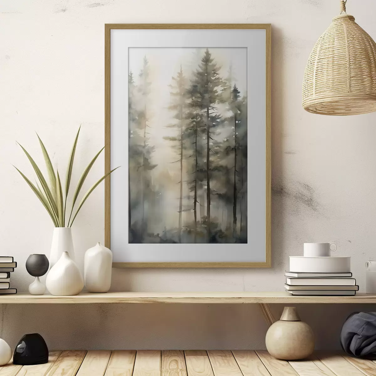 Poster Forêt et caresse f50947