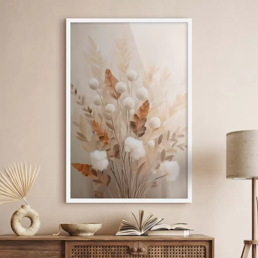 Papier peint L’automne touche les fleurs f50951