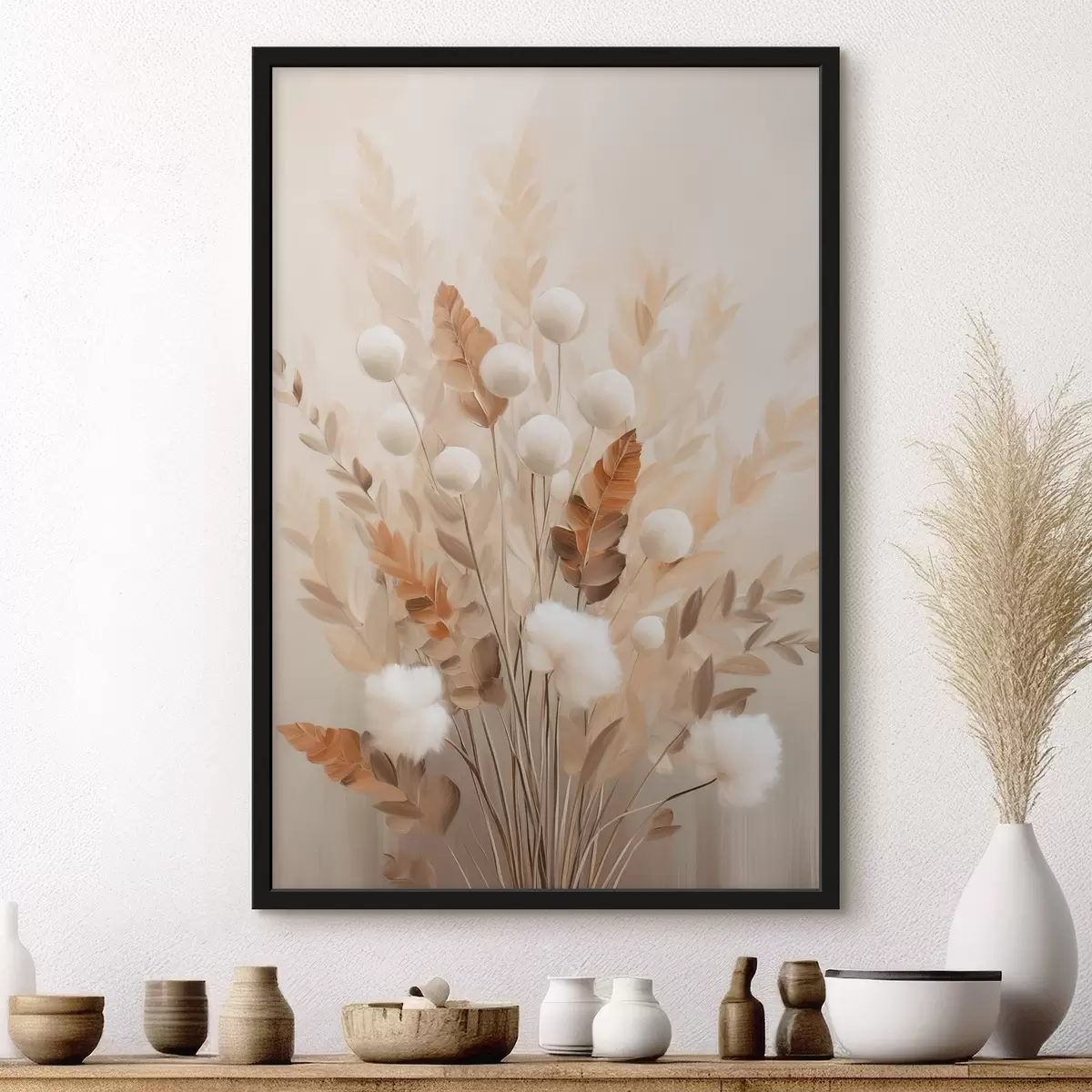 Poster L’automne touche les fleurs f50951