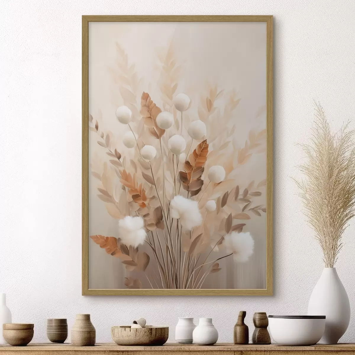 Poster L’automne touche les fleurs f50951