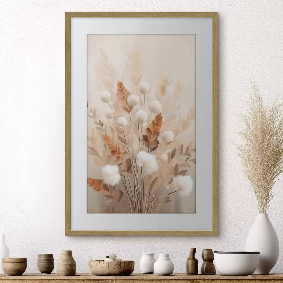 Poster L’automne touche les fleurs f50951