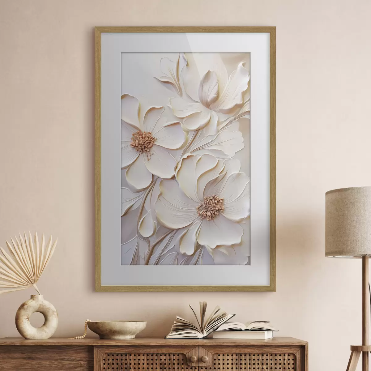 Poster Confidence couleur crème f50958