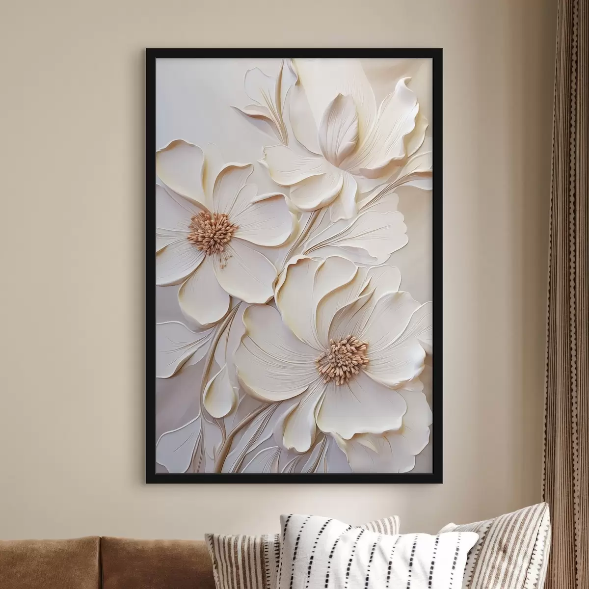 Poster Confidence couleur crème f50958