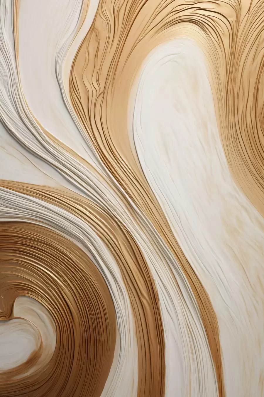 Papier peint Des lignes tourbillonnantes abstraites qui donnent naissance à un art minimaliste moderne et texturé f50961