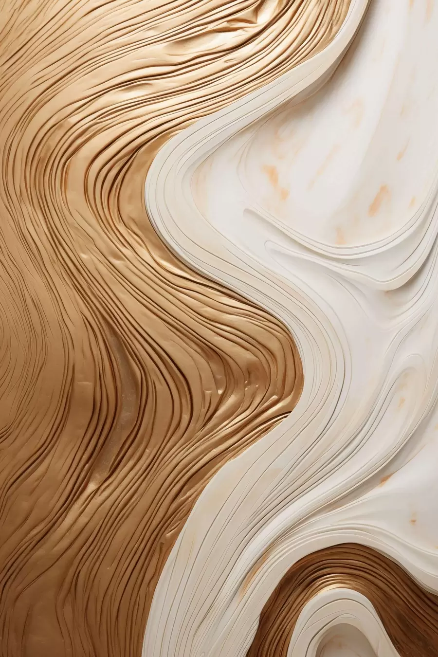 Papier peint Des lignes tourbillonnantes abstraites qui donnent naissance à un art minimaliste moderne et texturé f50962