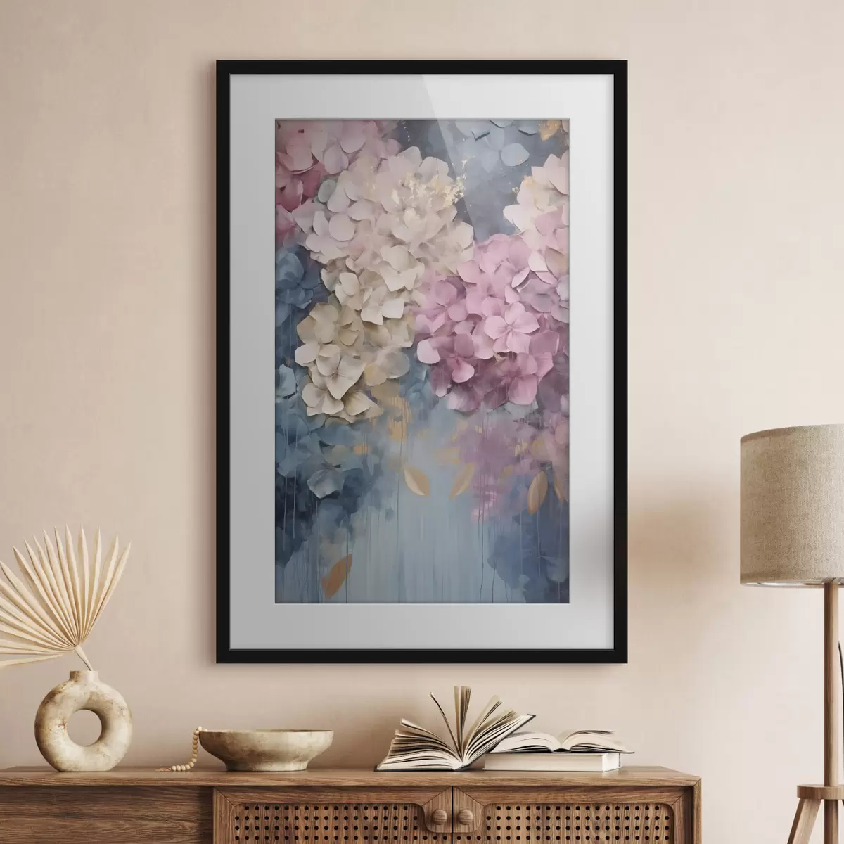 Poster Étreinte d’hortensias f50967