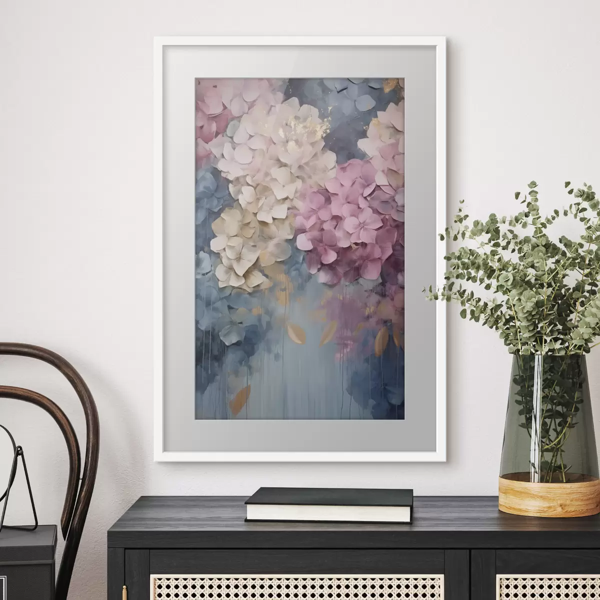 Poster Étreinte d’hortensias f50967