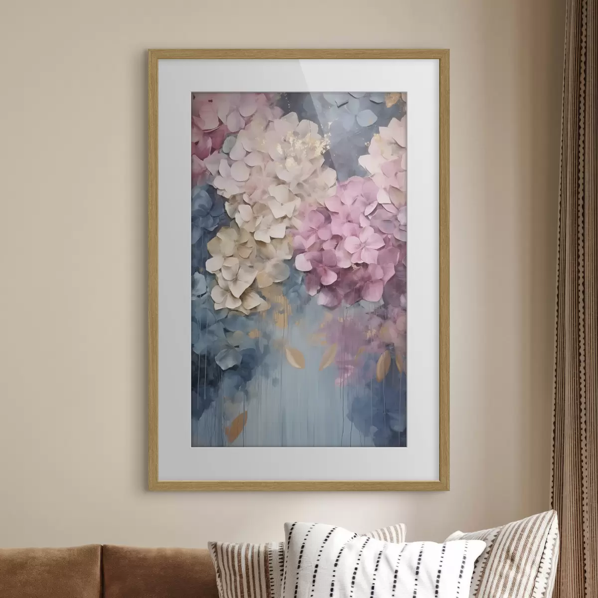 Poster Étreinte d’hortensias f50967