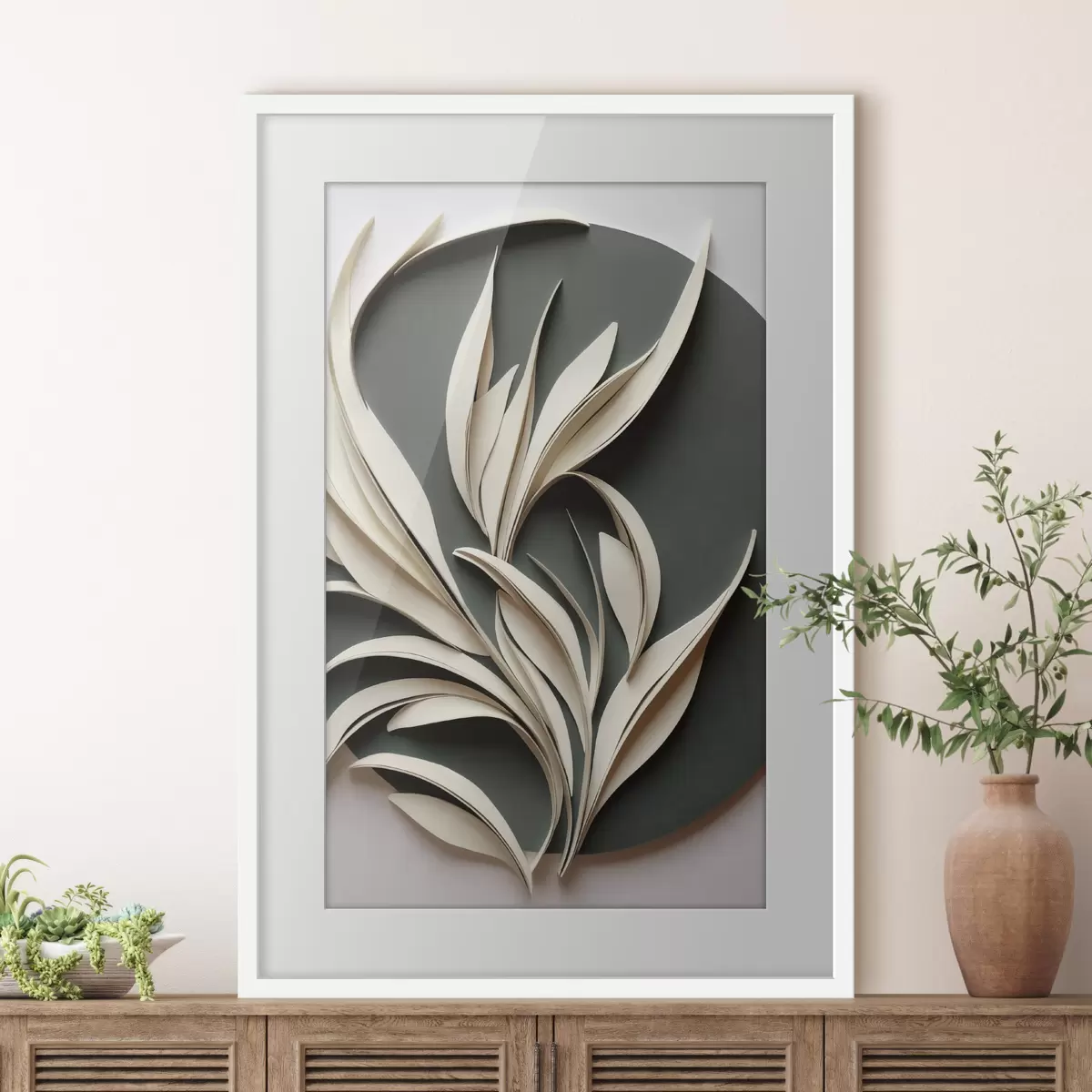 Poster Feuilles en danse f50975