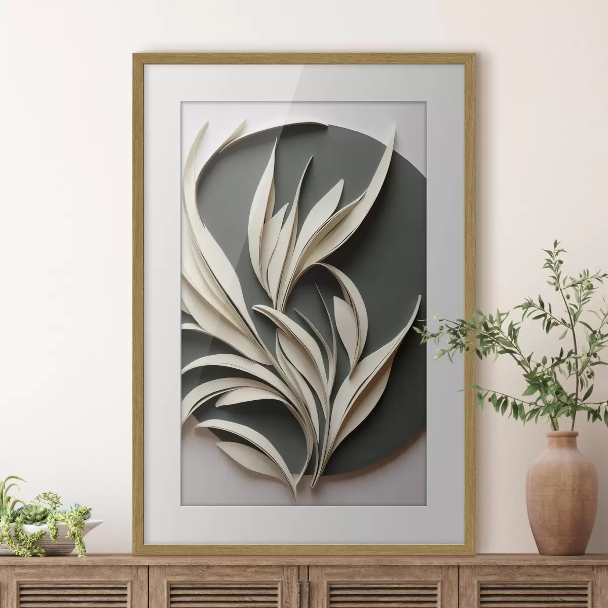 Poster Feuilles en danse f50975