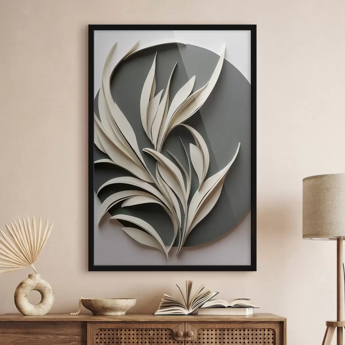 Poster Feuilles en danse f50975