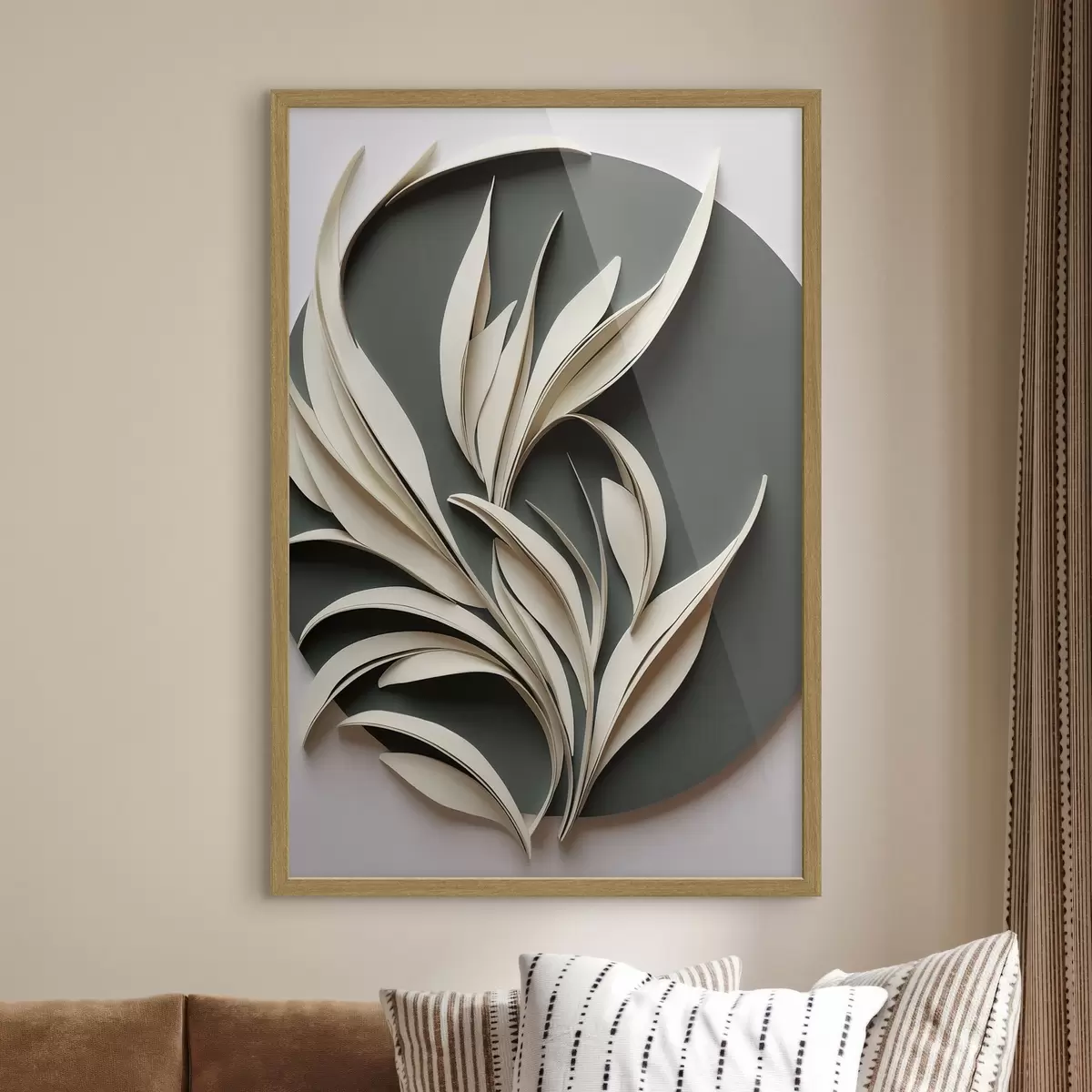 Poster Feuilles en danse f50975