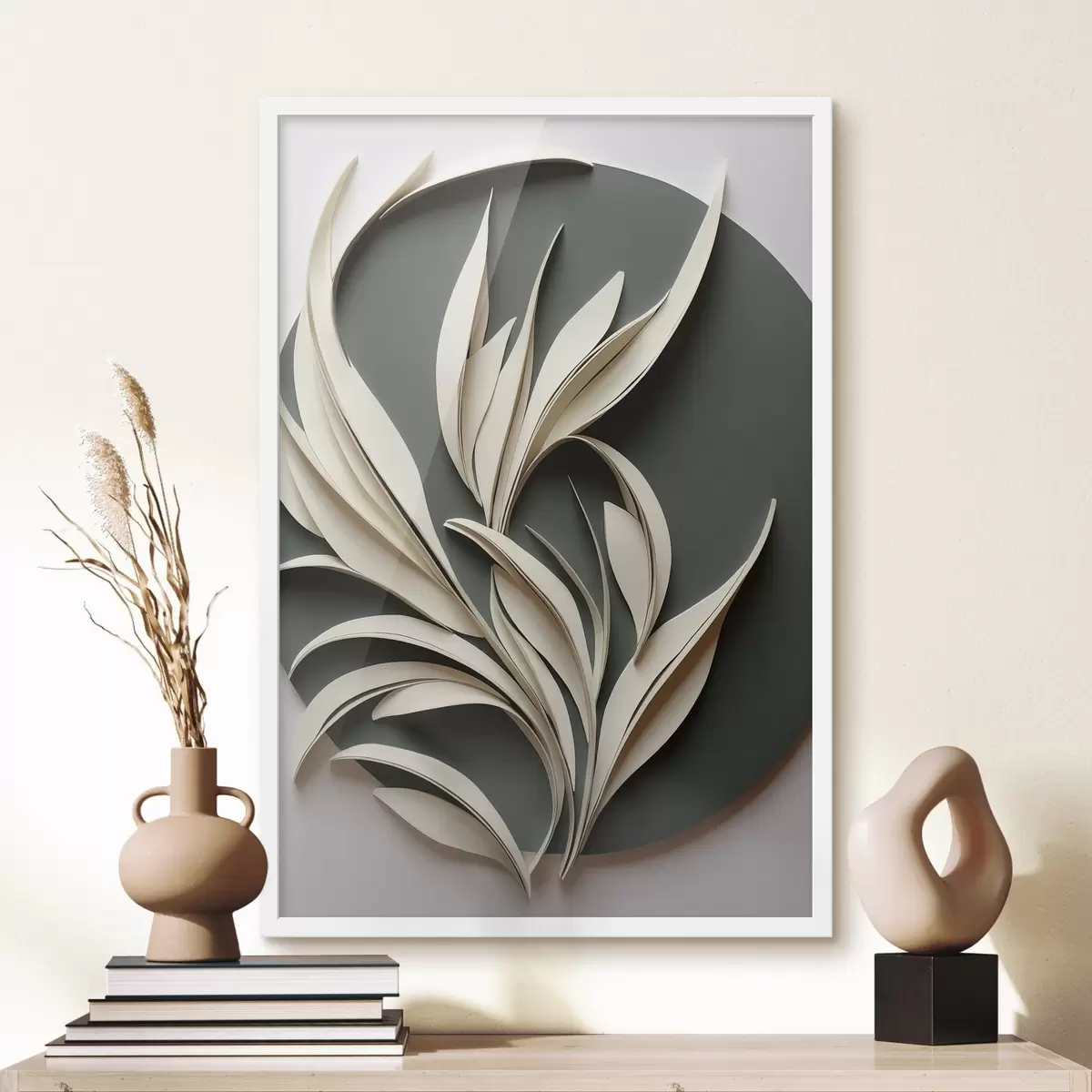Poster Feuilles en danse f50975