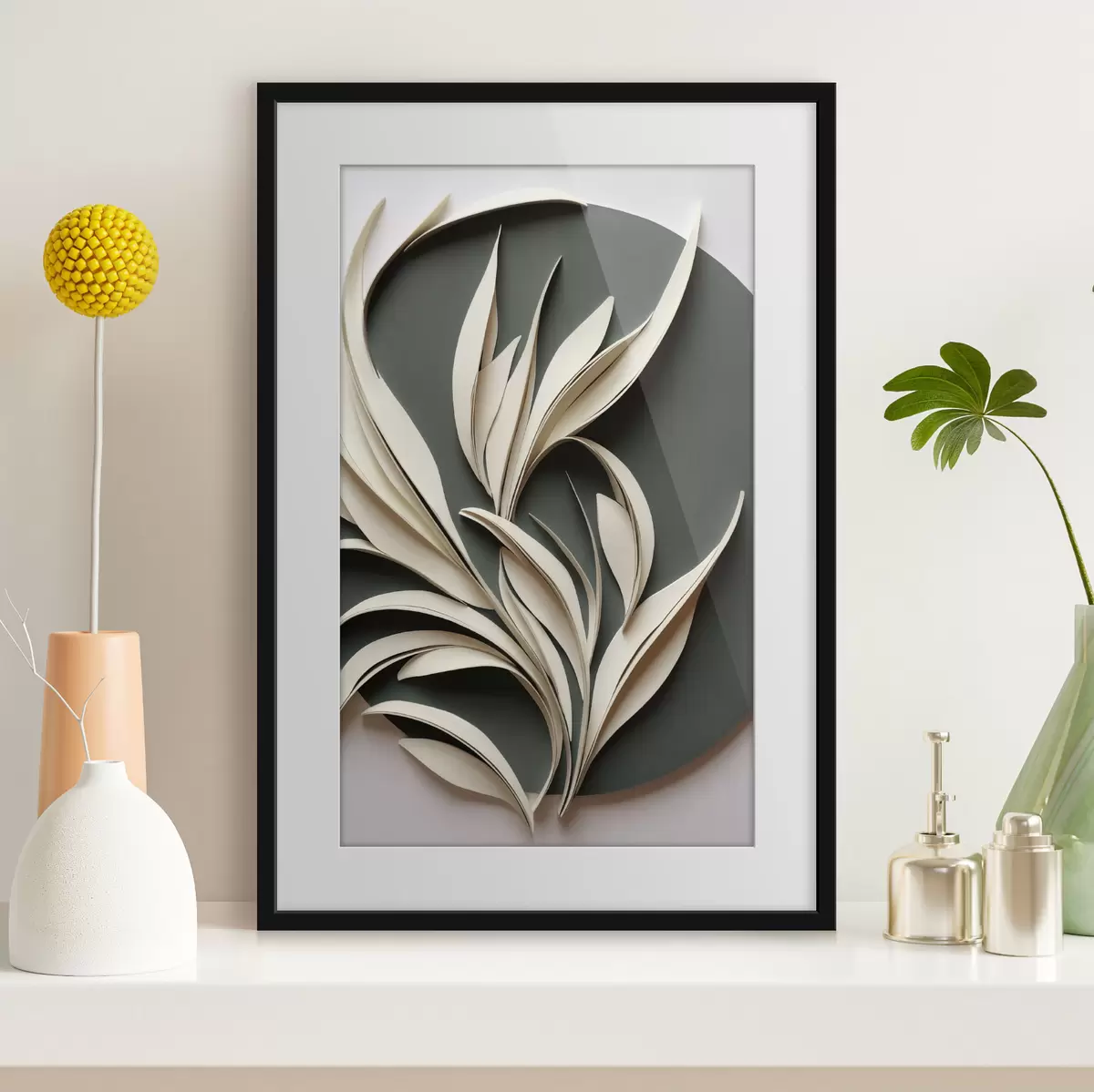 Poster Feuilles en danse f50975