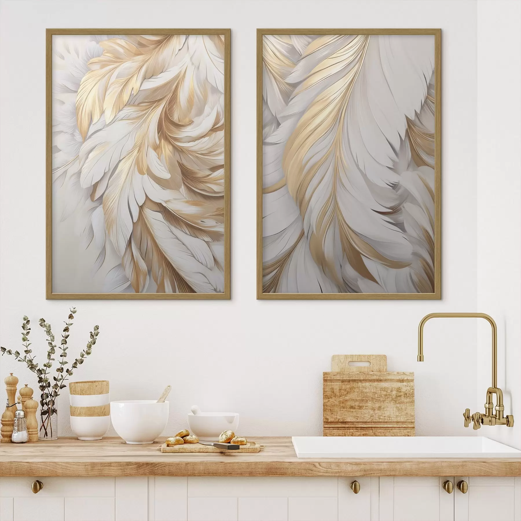 Papier peint Plumes et instant d31051
