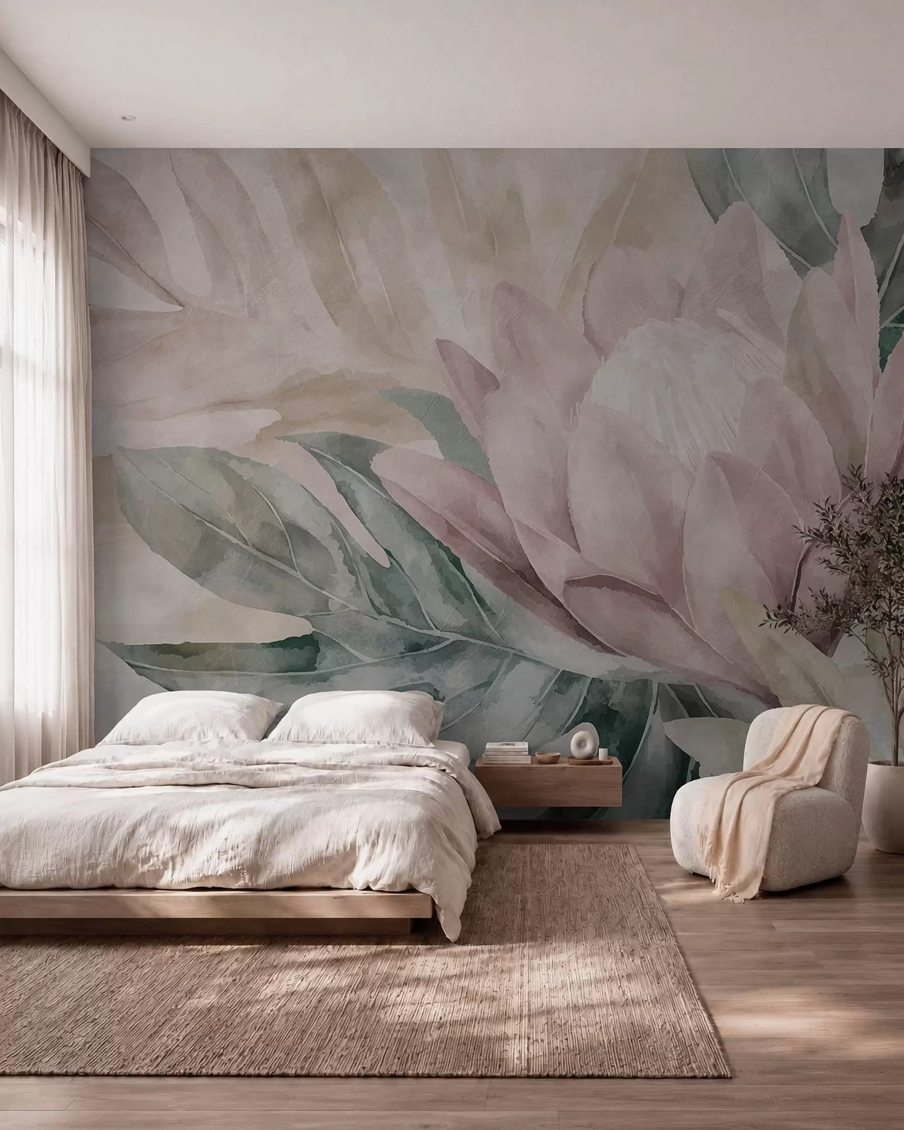 Papier peint Fleur épanouie w09988