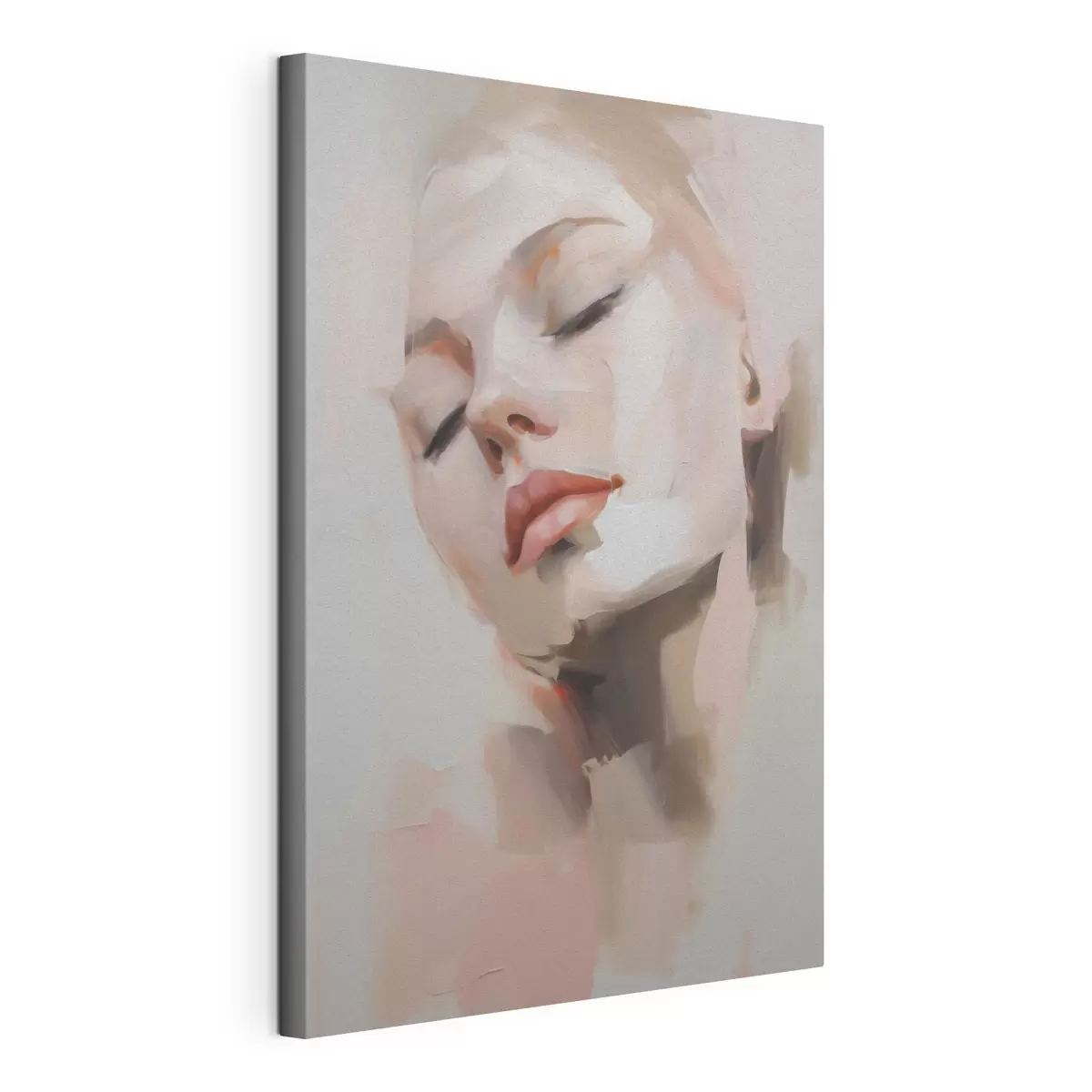 Tableau Portrait abstrait d'une jeune femme s50977