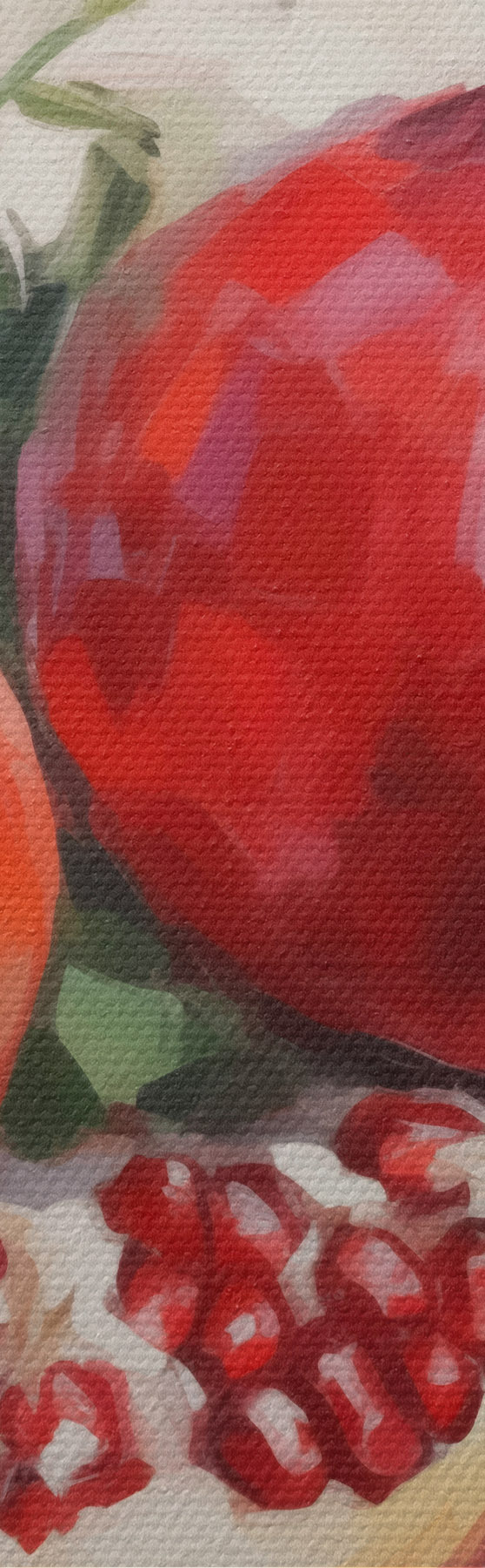 Tableau Grenades, peinture d'imitation s50982