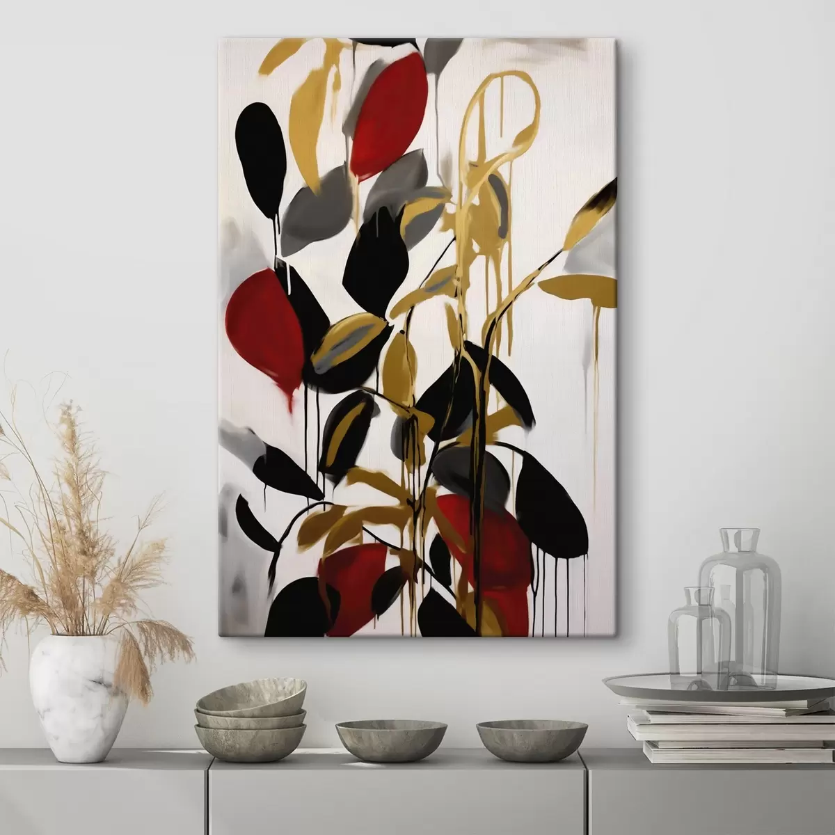 Tableau Abstraction, imitation de la peinture s50983
