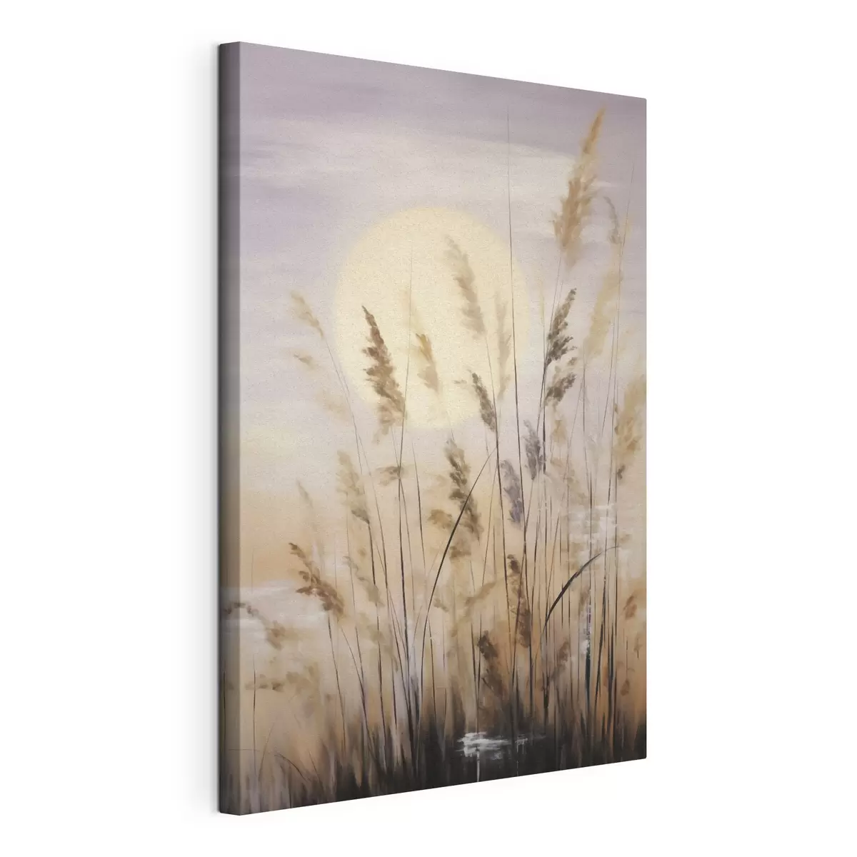 Tableau Herbes abstraites, peinture d'imitation s50986