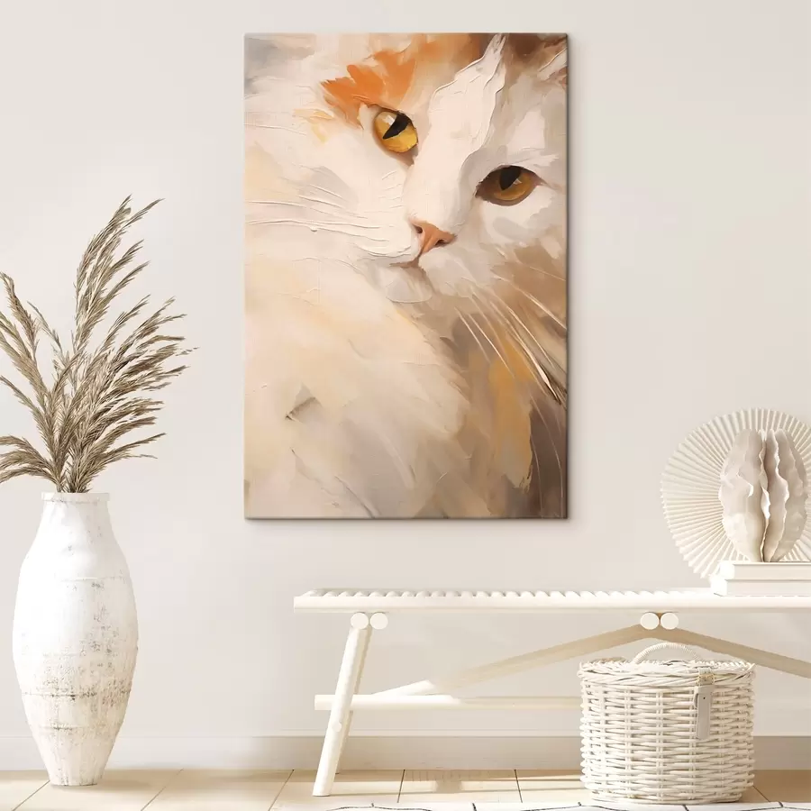 Tableau Chat, peinture d'imitation s50987