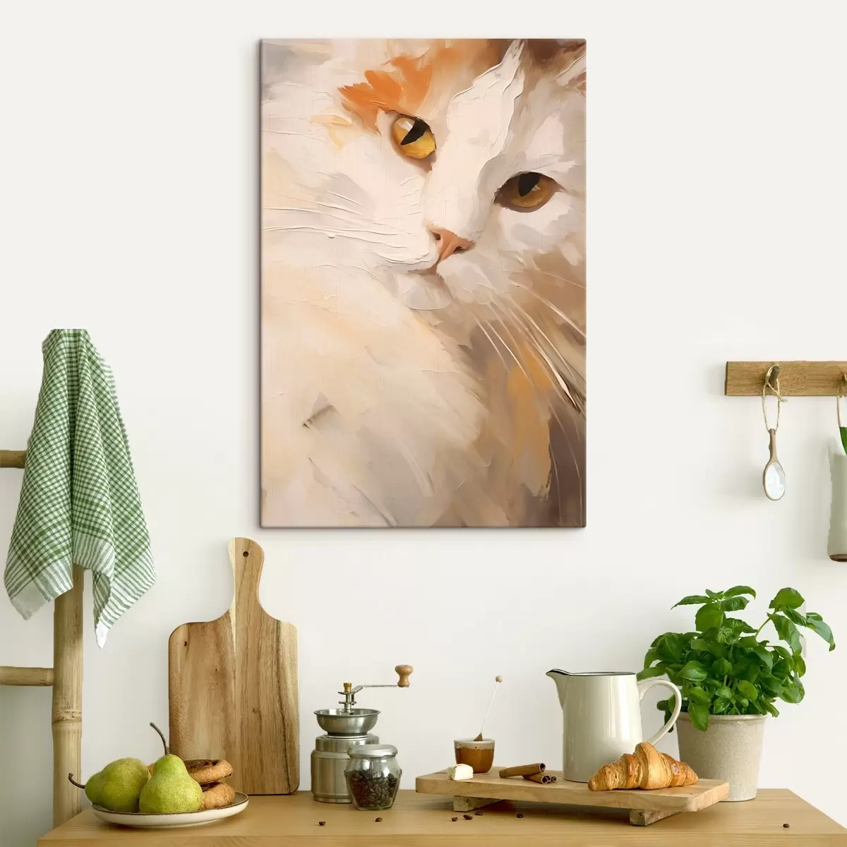 Tableau Chat, peinture d'imitation s50987
