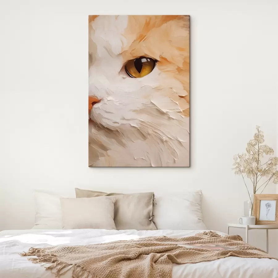 Tableau Chat, peinture d'imitation s50988