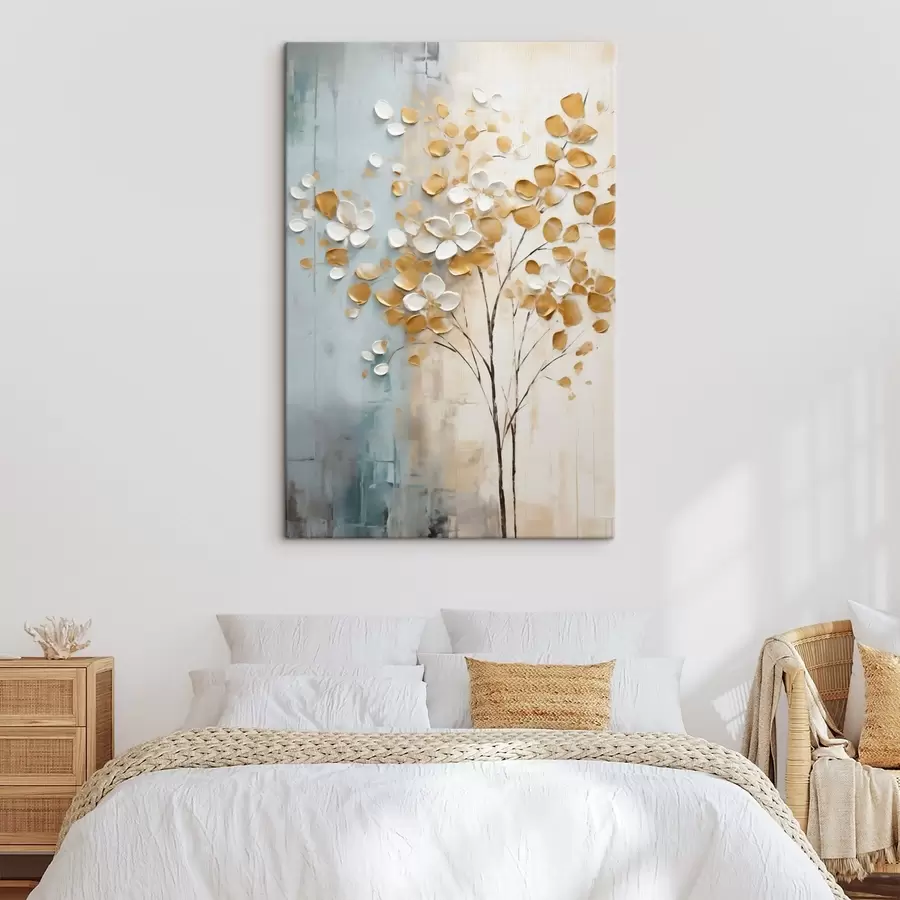 Tableau Arbre abstrait, peinture d'imitation s50991