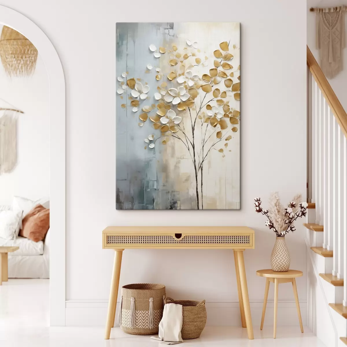 Tableau Arbre abstrait, peinture d'imitation s50991