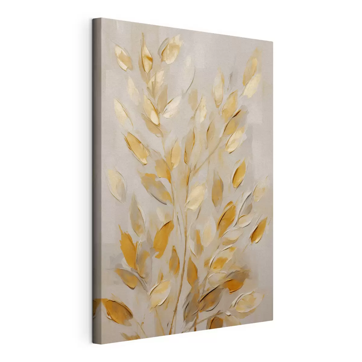 Tableau Feuillage abstrait, peinture d'imitation s50994