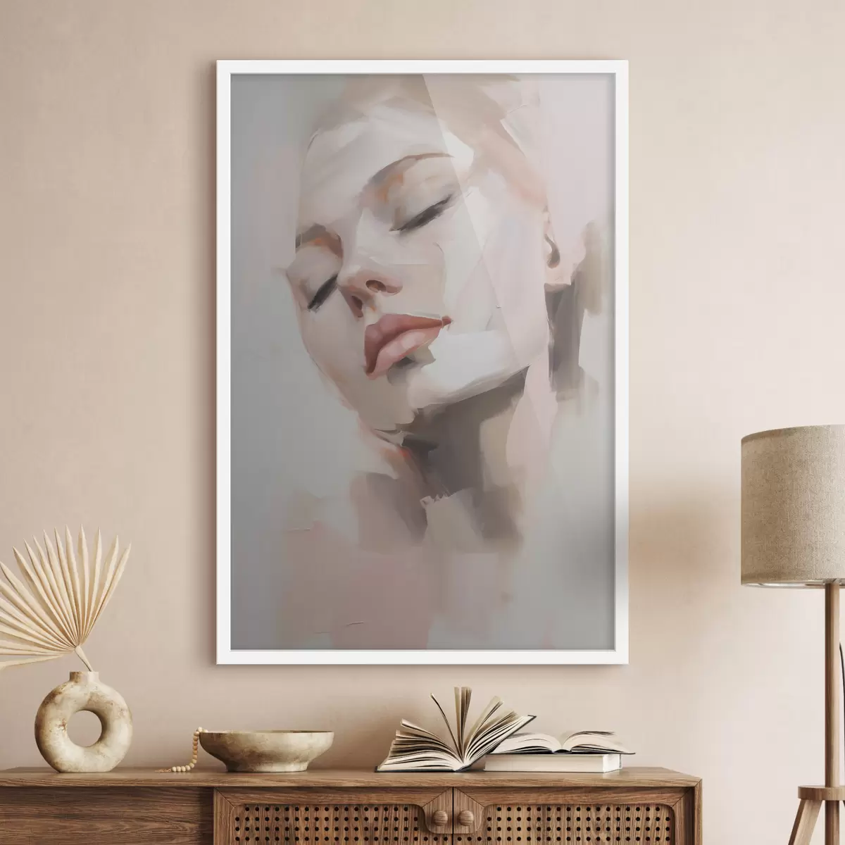 Poster Portrait abstrait d'une jeune femme f50977