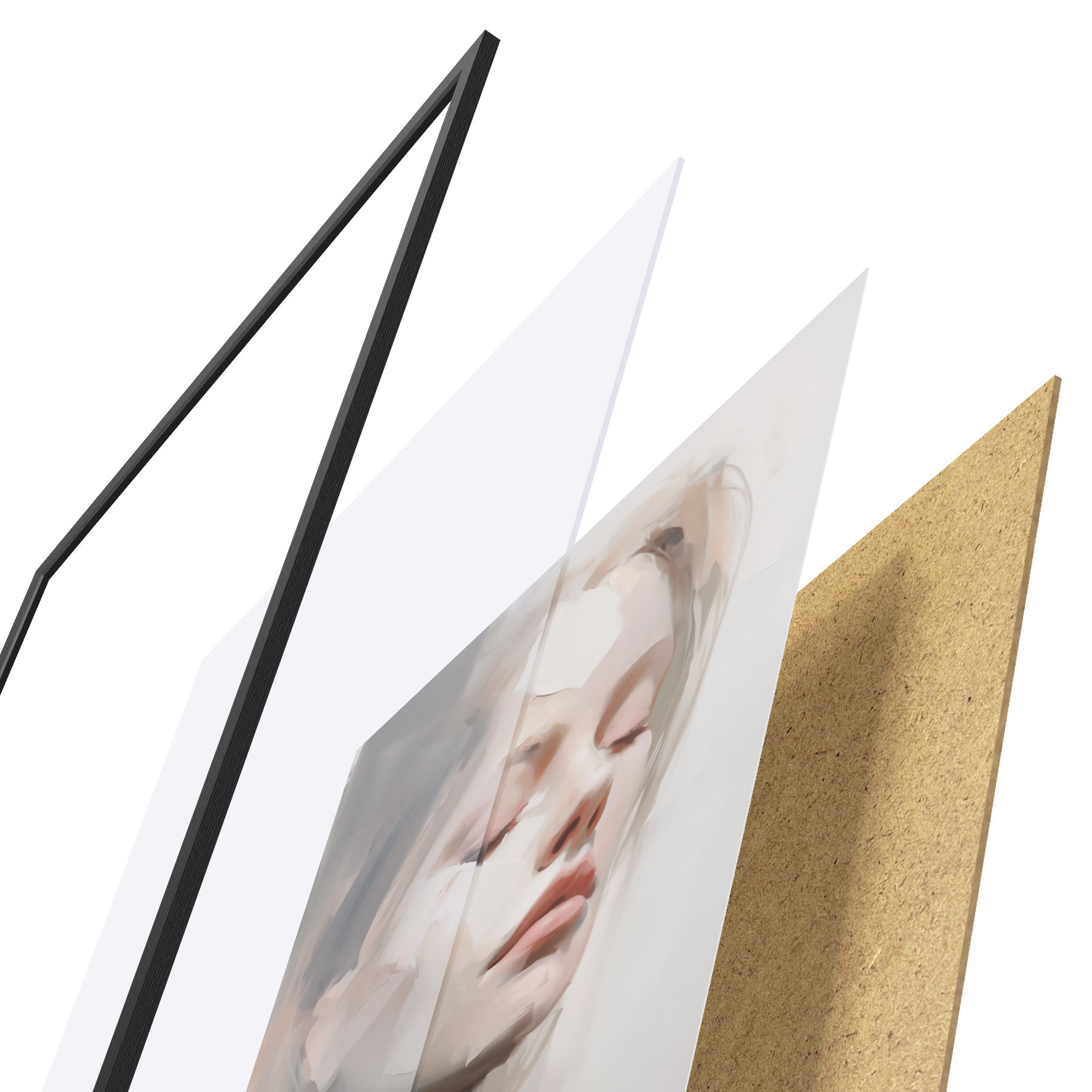Poster Portrait abstrait f50978