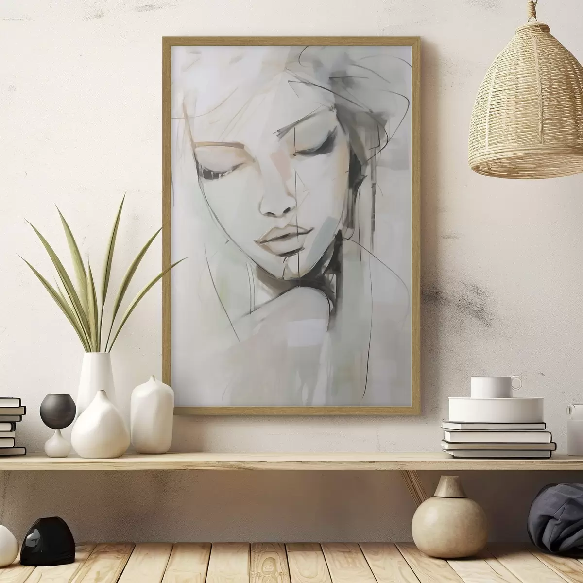 Poster Portrait, imitation d'un tableau f50979