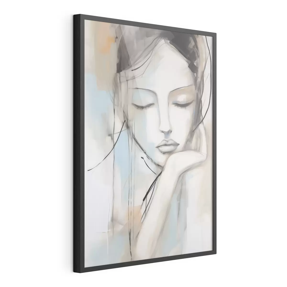 Poster Portrait abstrait, imitation d'un tableau f50980
