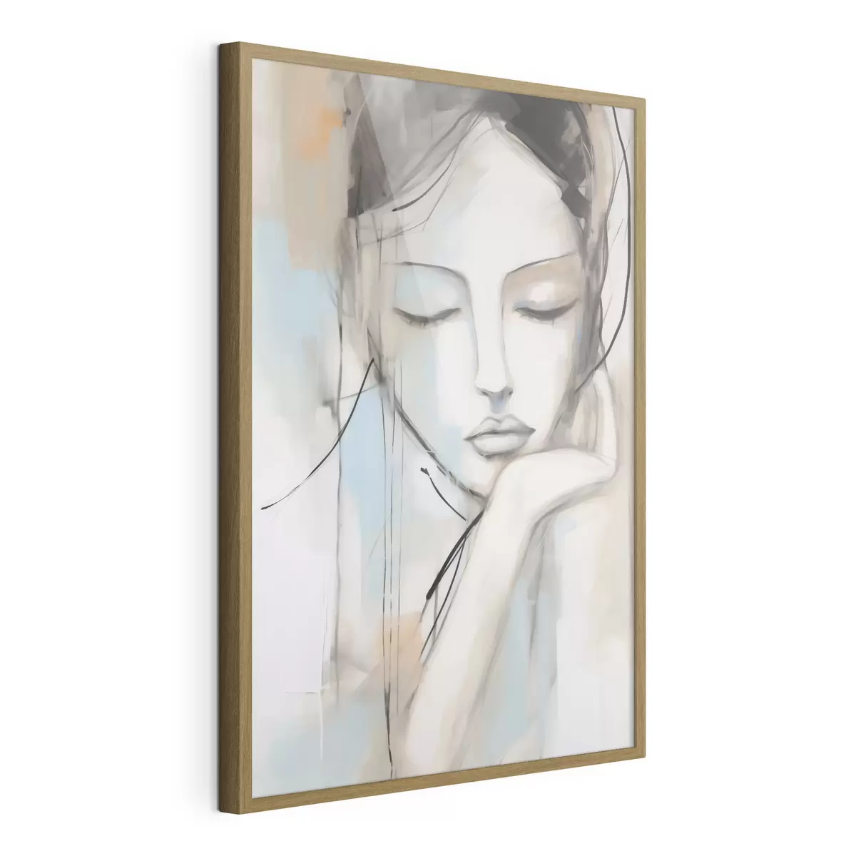 Poster Portrait abstrait, imitation d'un tableau f50980