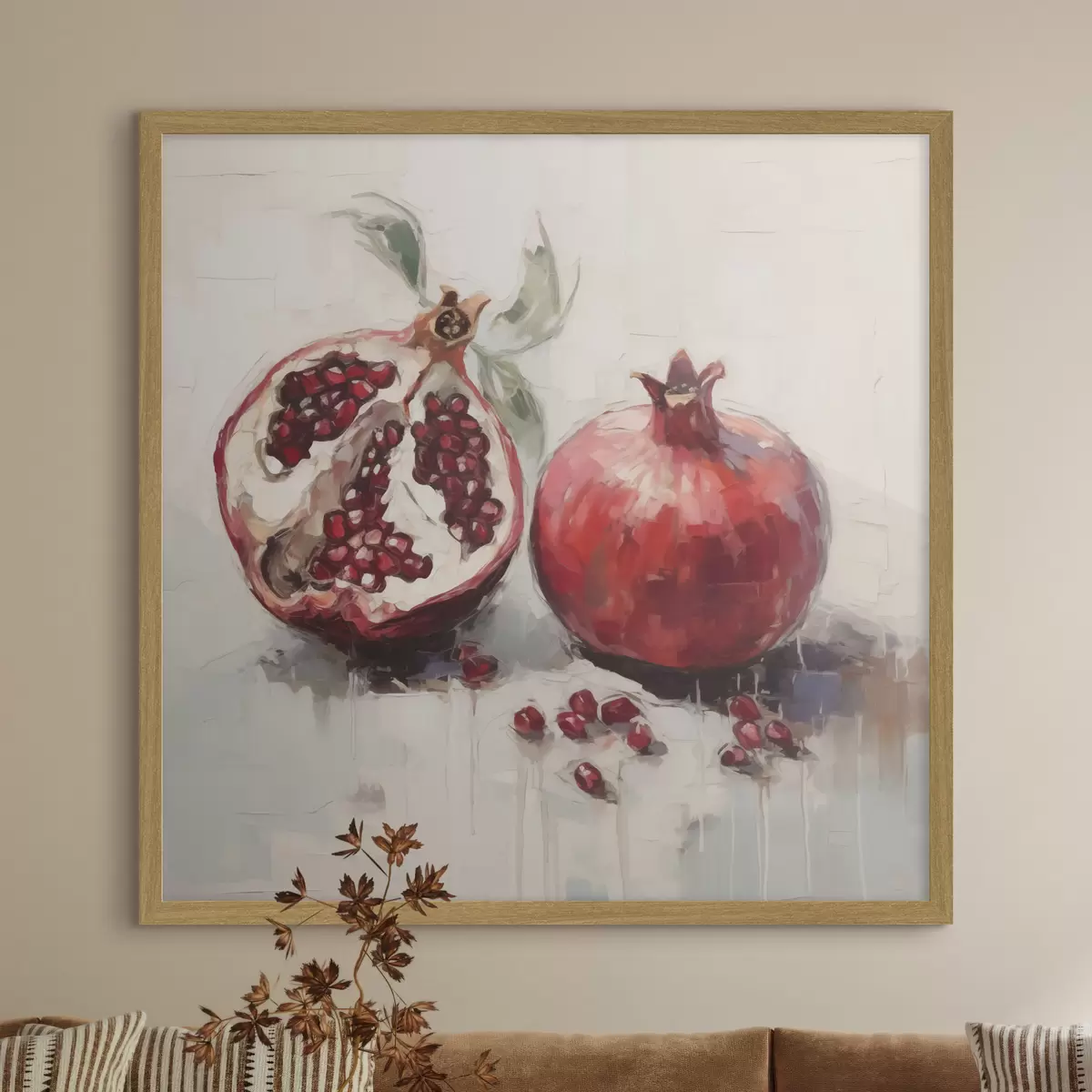 Poster Grenades mûres, peinture d'imitation f50981