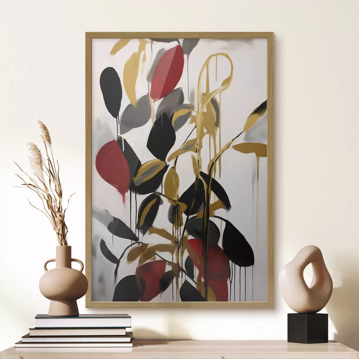 Poster Abstraction, imitation de la peinture f50983